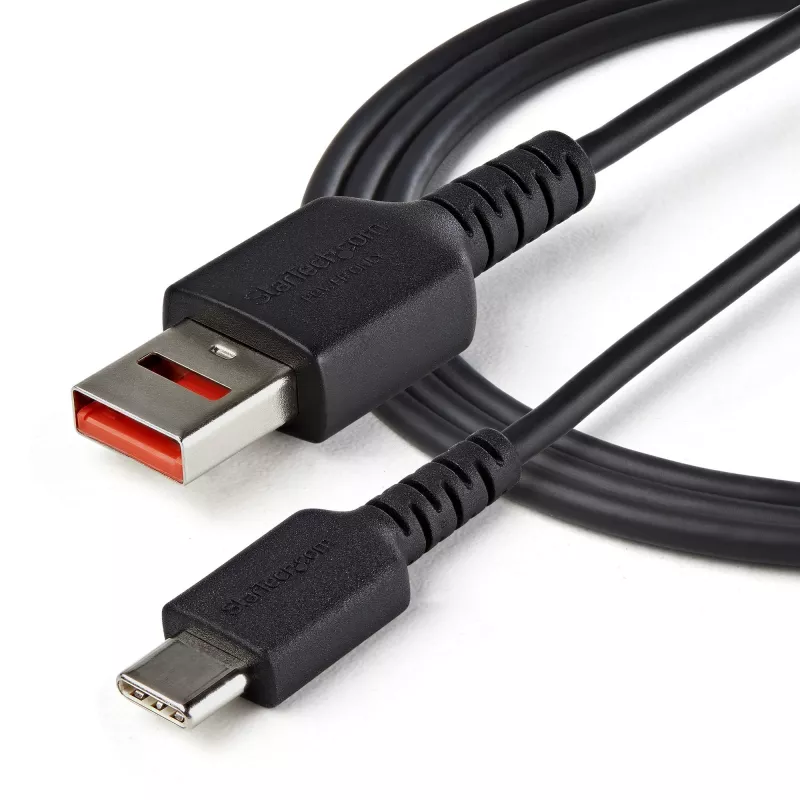 StarTech.com 3ft (1m) Secure Charging kabel – USB-A naar USB-C datablokker alleen-oplaadkabel – No-Data Power-Only oplaadkabel voor telefoon/tablet – datablokkerende USB-beveiligingsadapterkabel