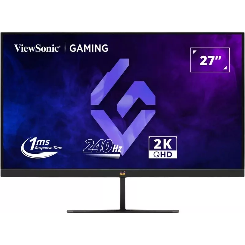 ViewSonic VX2758A-2K-PRO-3 27-inch (68,6 cm) gamingmonitor, IPS, 2560 x 1440 QHD, 240 Hz, 1 ms, FreeSync Premium, HDR400, 2x HDMI 2.1, DisplayPort, zwart