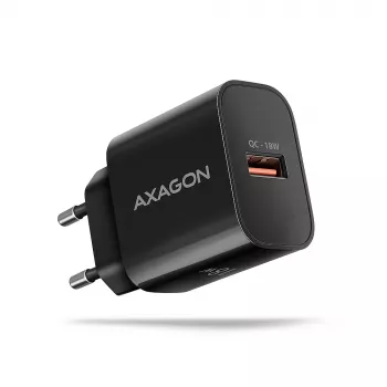 Axagon ACU-QC18 QC 3.0 1× UITGANG wandlader 18W, binnen, AC, zwart