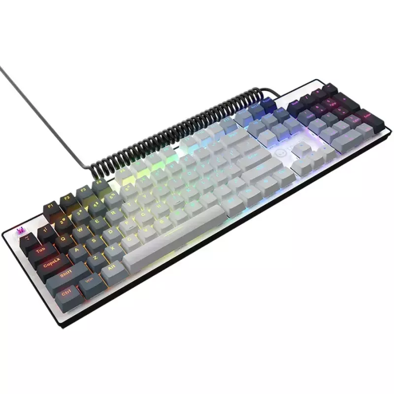 Mechanisch toetsenbord LORGAR Azar 514 wit met RGB-achtergrondverlichting, ENG-layout
