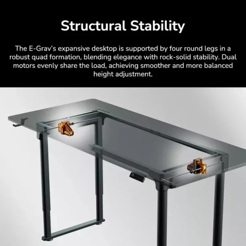 Bureau COUGAR Gaming E-GRAV 180 zwart rechthoekig carbon 180x80cm