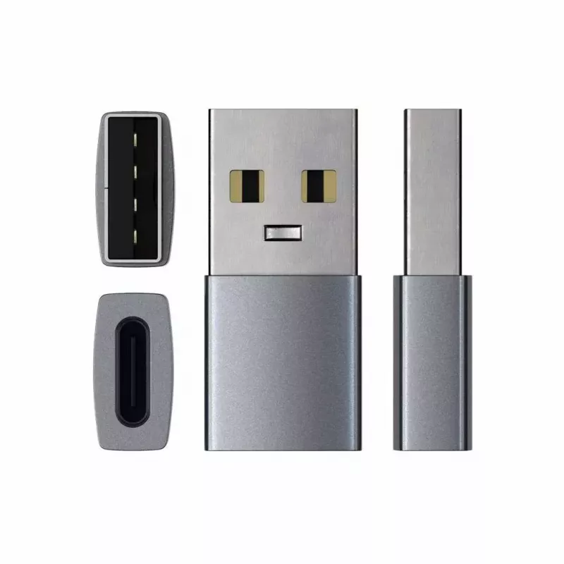 Kabel-adapter Satechi ST-TAUCM USB-A naar USB-C grijs