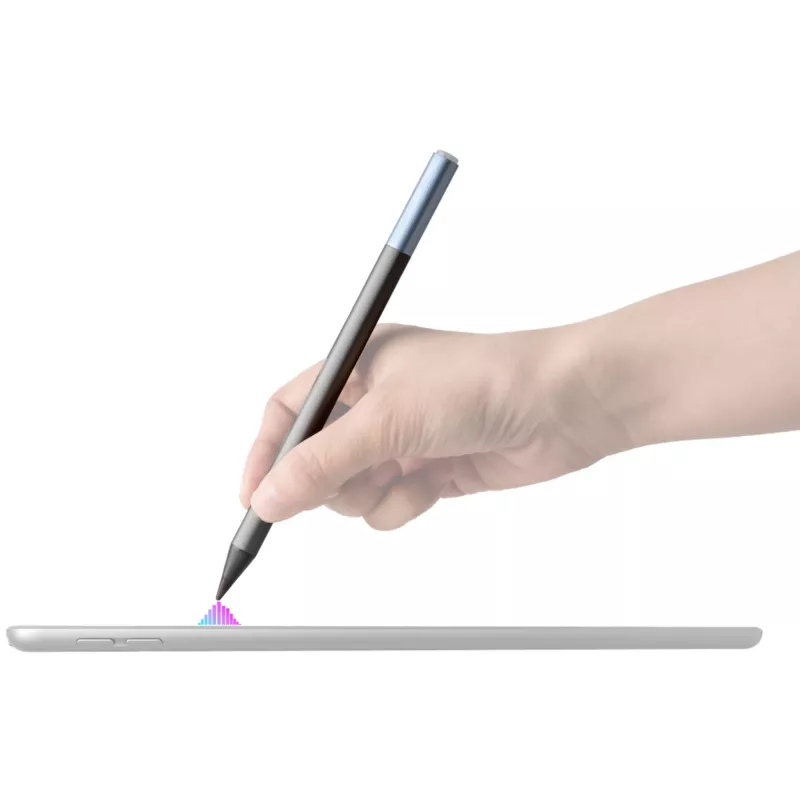 DEQSTER Pencil 2, tablet, Apple, blauw, grijs, Apple iPads sinds 2018, grijs, aluminium, polycarbonaat (PC), polyoxymethyleen (POM)