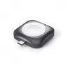 Oplaadstation Satechi ST-TCMCAWM smartwatch zwart zilver wit aluminium