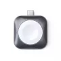 Oplaadstation Satechi ST-TCMCAWM smartwatch zwart zilver wit aluminium