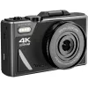 Easypix V64 Flip 20203 compacte digitale camera, 64 MP, 4K-video, uitklapbaar scherm van 3 inch, 18x digitale zoom, WiFi