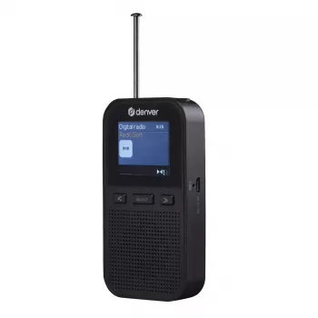 Persoonlijke radio Denver DAH-126 analoog digitaal DAB FM 10W