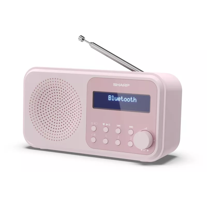 Draagbare radio Sharp DR-P420 digitale tuner DAB DAB+ FM roze
