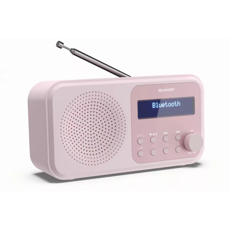 Draagbare radio Sharp DR-P420 digitale tuner DAB DAB+ FM roze