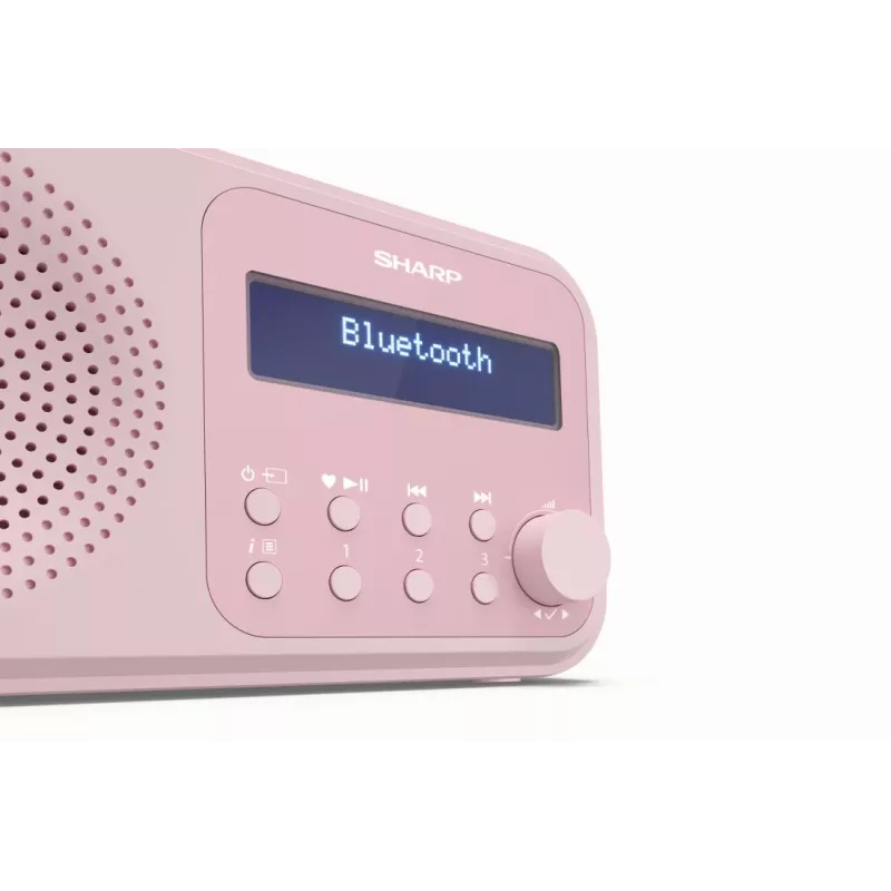 Draagbare radio Sharp DR-P420 digitale tuner DAB DAB+ FM roze