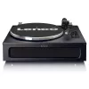 Lenco LS-430BK platenspeler met riemaandrijving en 4 ingebouwde luidsprekers, Bluetooth, 40 W, 33/45 tpm, zwart
