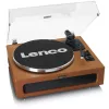 Riem aangedreven audioplatenspeler Lenco LS-430BN bruin handmatig 3-4 g naaldkracht