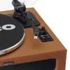 Riem aangedreven audioplatenspeler Lenco LS-430BN bruin handmatig 3-4 g naaldkracht