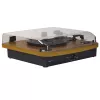 Denver VPL-230LW zwart hout halfautomatische platenspeler 2W RMS