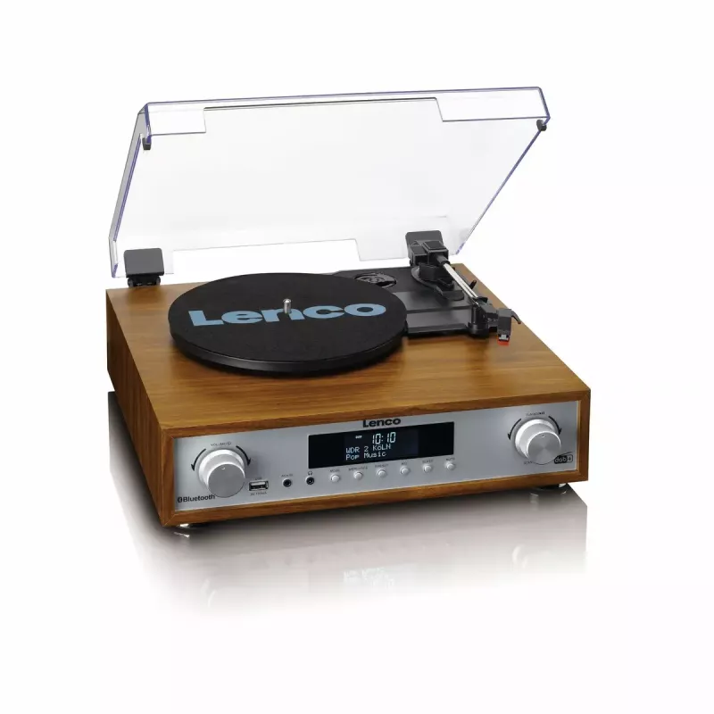 Riem aangedreven audioplatenspeler Lenco MC-160WD