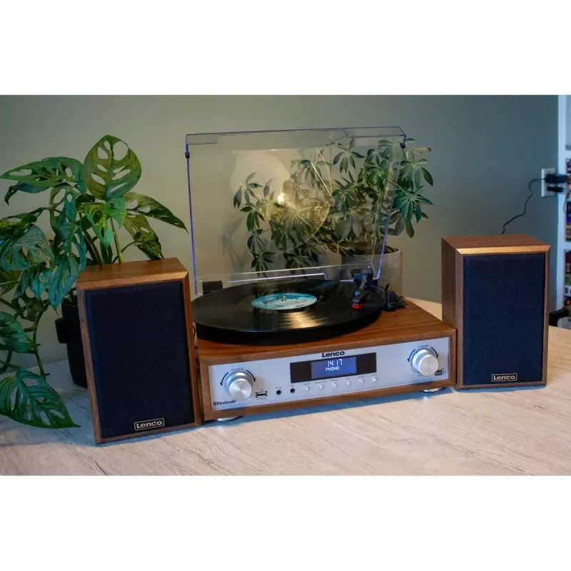 Riem aangedreven audioplatenspeler Lenco MC-160WD