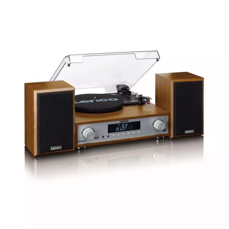 Riem aangedreven audioplatenspeler Lenco MC-160WD