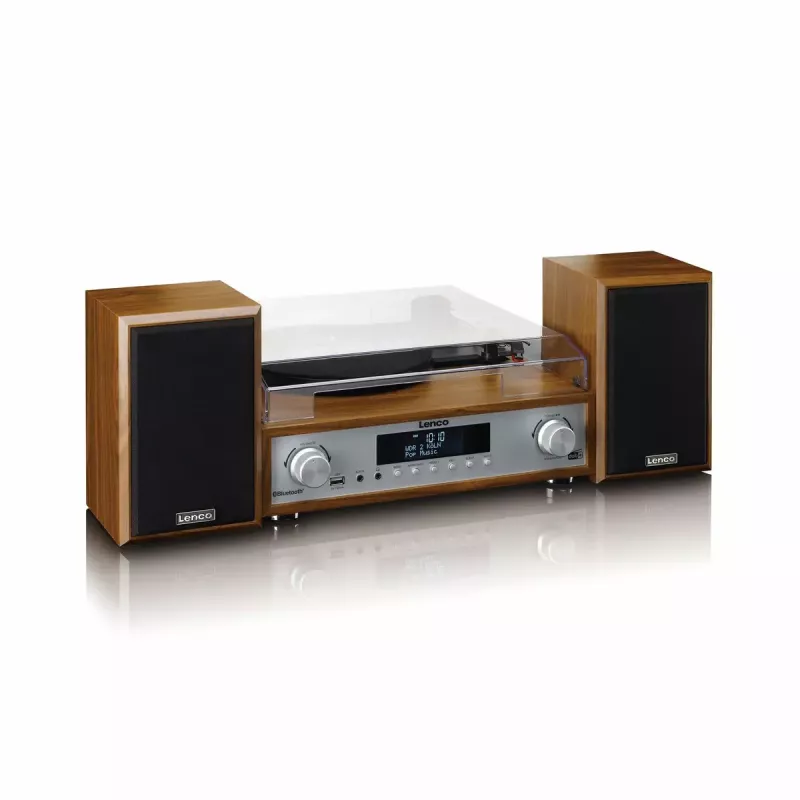 Riem aangedreven audioplatenspeler Lenco MC-160WD