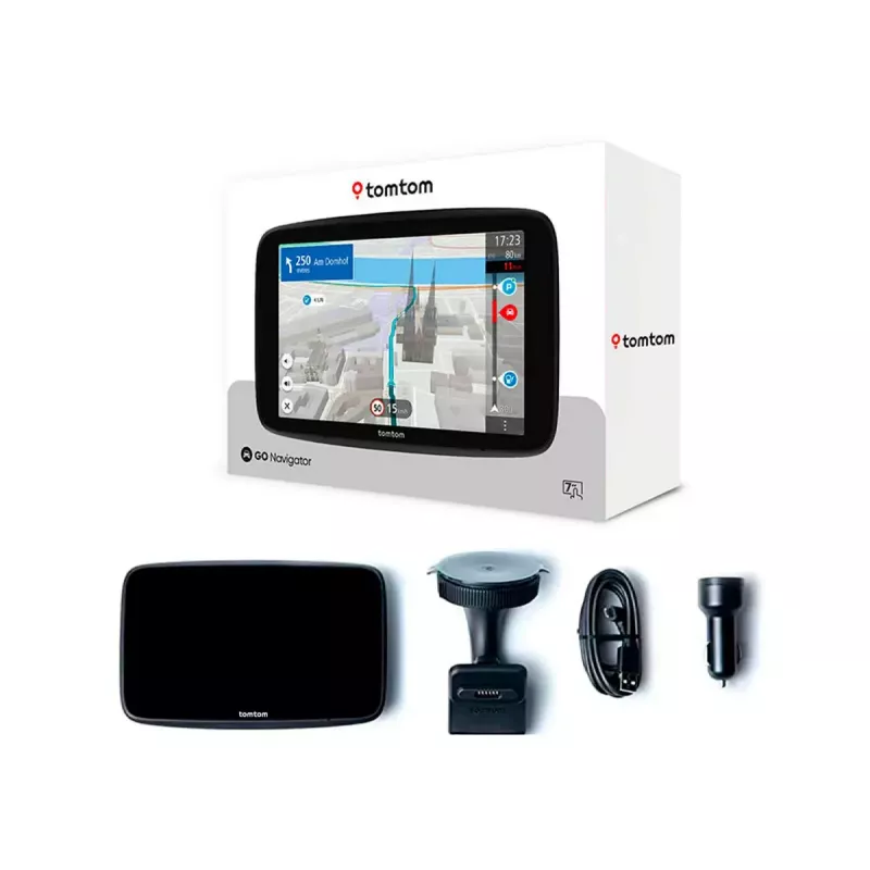 Handheld GPS-navigator TOMTOM GO met 7 inch touchscreen, 32 GB, Europa-kaarten, zwart