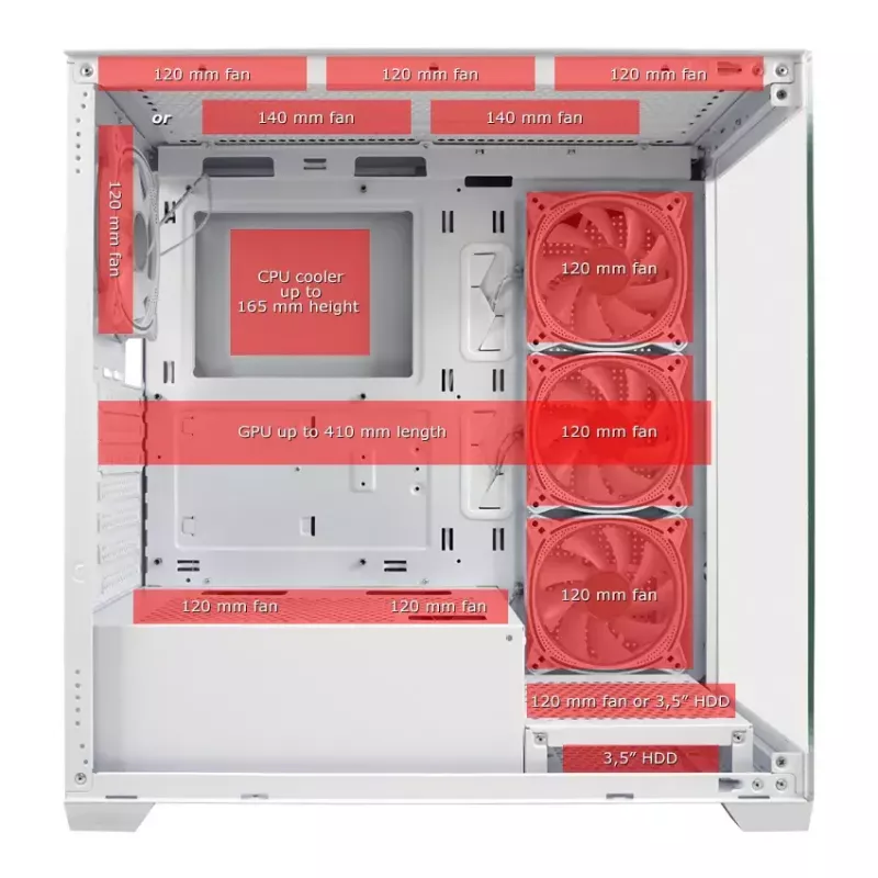 PC-behuizing LC-Power LC-715W-ON midi-tower wit