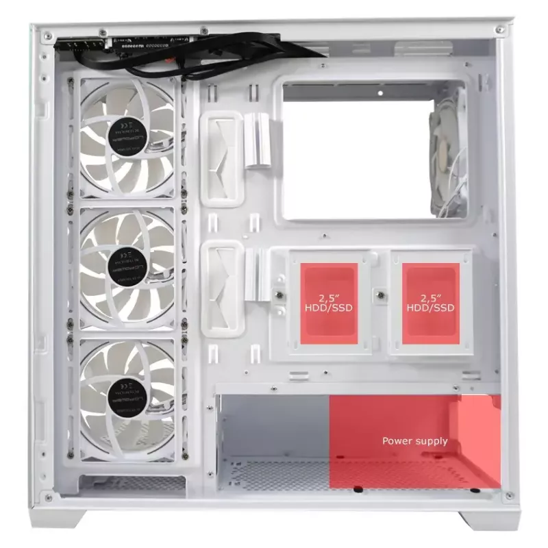 PC-behuizing LC-Power LC-715W-ON midi-tower wit