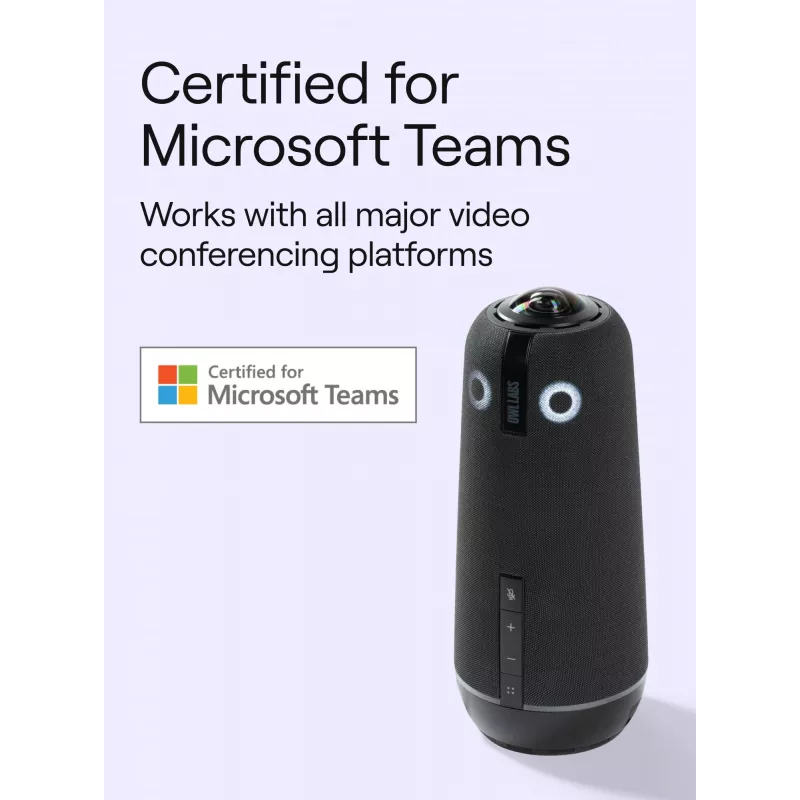 Groeps-videoconferentiesysteem Owl Labs Meeting Owl 4+ 360 graden 4K Ultra HD