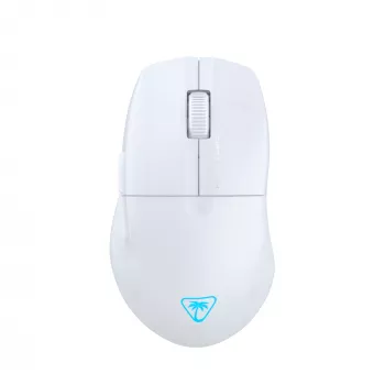 Turtle Beach Pure Air wit - ultralichte draadloze ergonomische RGB-gaming-muis, 26K dpi optische sensor, 125h accu, RGB-verlichting