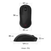 ZOWIE U2 gaming-muis ambidexter RF draadloos optisch 3200 dpi