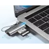 Ugreen 50704 kaartlezer USB 3.2 Gen 1 (3.1 Gen 1) Type-C grijs