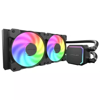 All-in-One-vloeistofkoeler LC-Power LC-CC-240-B-ARGB 12 cm zwart