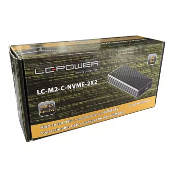 SSD-behuizing LC-Power LC-M2-C-NVME-2X2