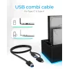 ICY BOX IB-127CL-U3 USB 3.2 Gen 1 (3.1 Gen 1) Type-B zwart