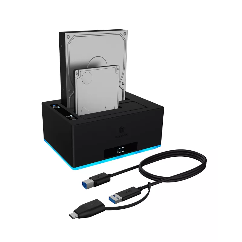 ICY BOX IB-127CL-U3 USB 3.2 Gen 1 (3.1 Gen 1) Type-B zwart