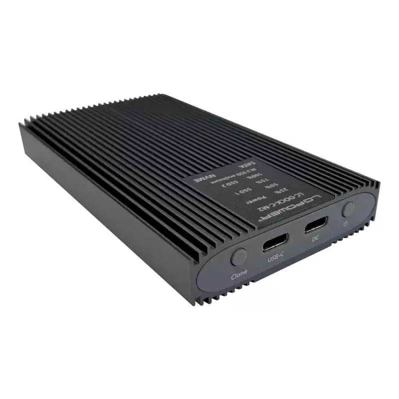 LC-Power LC-DOCK-C-M2 USB 3.2-dockingstation voor M.2 NVMe- en SATA-SSD's