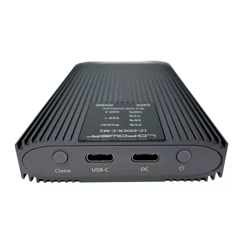LC-Power LC-DOCK-C-M2 USB 3.2-dockingstation voor M.2 NVMe- en SATA-SSD's
