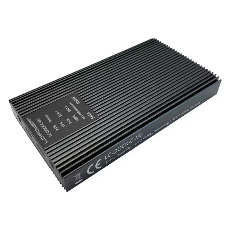 LC-Power LC-DOCK-C-M2 USB 3.2-dockingstation voor M.2 NVMe- en SATA-SSD's