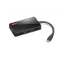 Laptop-dock Lenovo GX91M73945 bedraad USB 3.2 Gen 1 Type-C zwart 4K Ultra HD