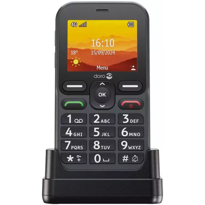 Doro Leva L10 4G grote-toetsentelefoon, grafiet