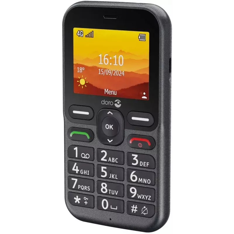 Doro Leva L10 4G grote-toetsentelefoon, grafiet