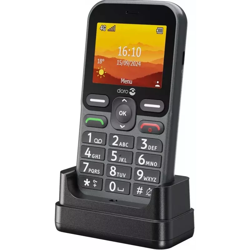 Doro Leva L10 4G grote-toetsentelefoon, grafiet