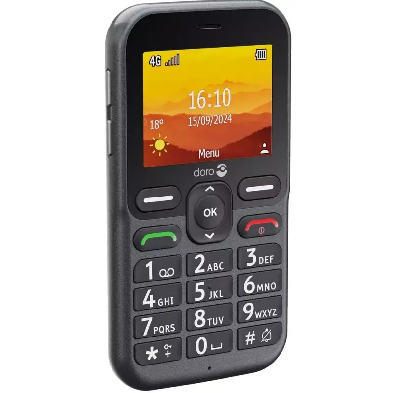 Doro Leva L10 4G grote-toetsentelefoon, grafiet