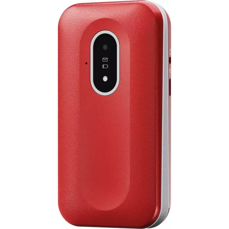 Mobiele telefoon Doro Leva L20 4G, 2,8 inch scherm, rood-wit