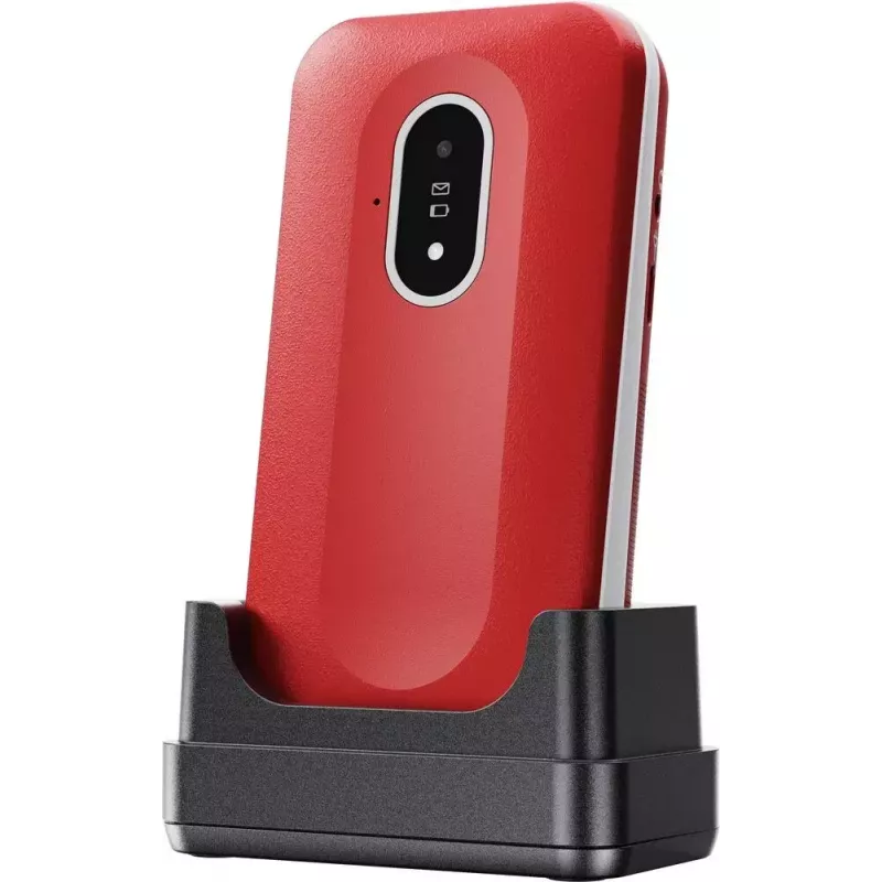 Mobiele telefoon Doro Leva L20 4G, 2,8 inch scherm, rood-wit