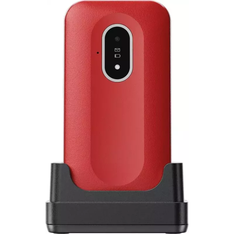 Mobiele telefoon Doro Leva L20 4G, 2,8 inch scherm, rood-wit