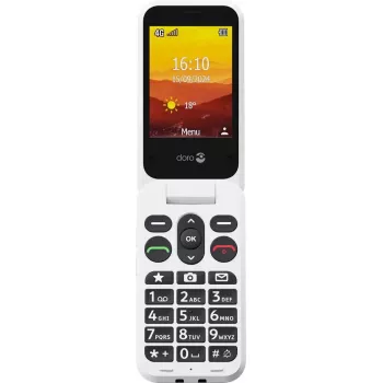 Mobiele telefoon Doro Leva L20 4G, 2,8 inch scherm, rood-wit