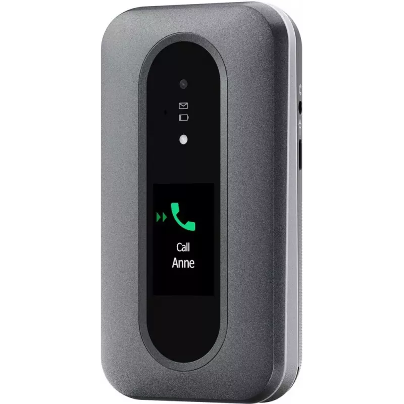Doro Leva L30 4G klaptelefoon, 2,8 inch, grafiet/wit