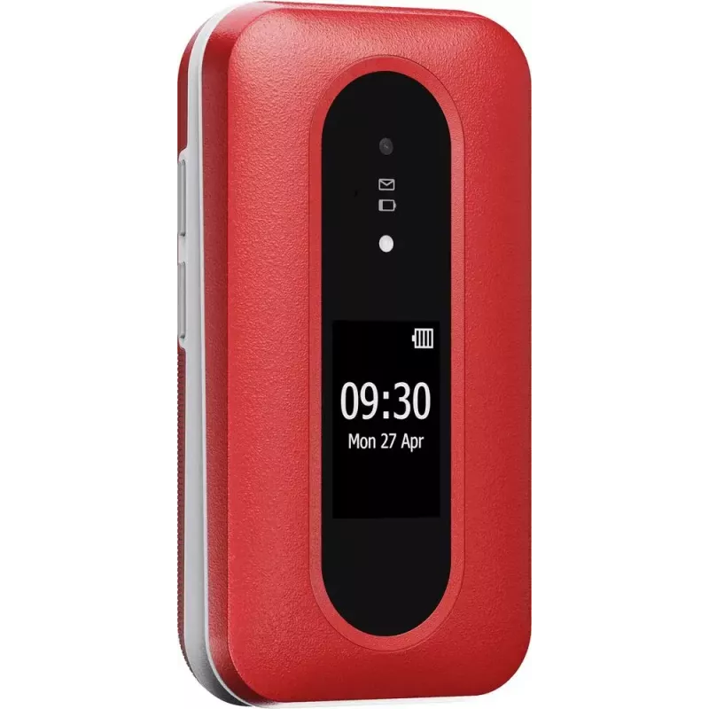 Doro Leva L30 4G klaptelefoon, 2,8 inch, rood/wit