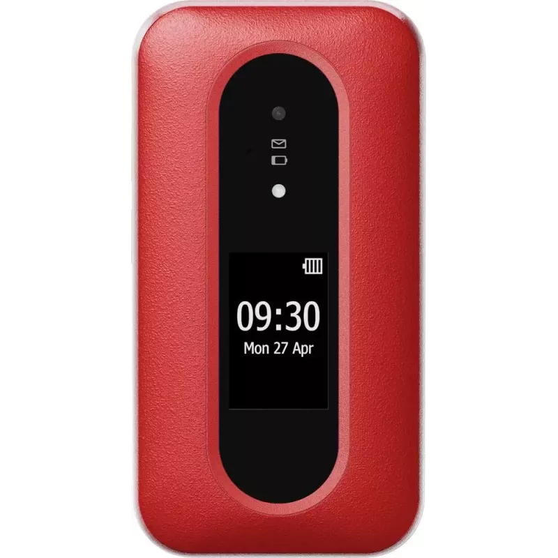 Doro Leva L30 4G klaptelefoon, 2,8 inch, rood/wit