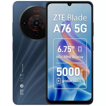Smartphone ZTE Blade A76 5G 6,75 inch 6 GB 128 GB zwart