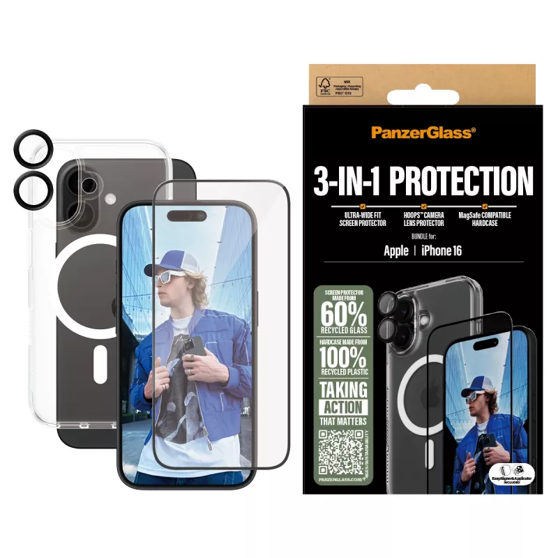 3-in-1 beschermbundel PanzerGlass iPhone '24 6,1 inch